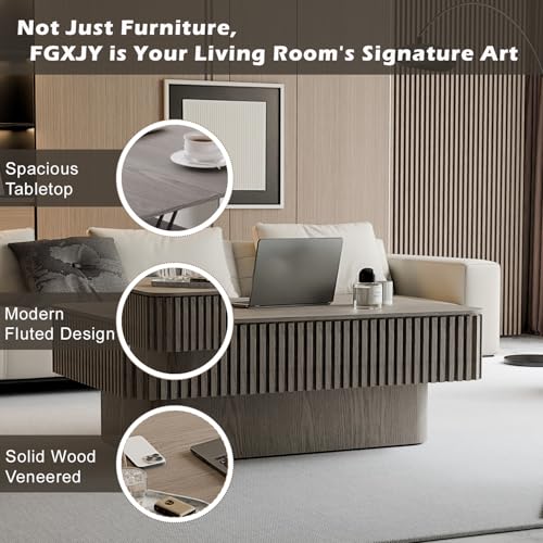 Lift Coffee Table with Storage & Adjustable Height