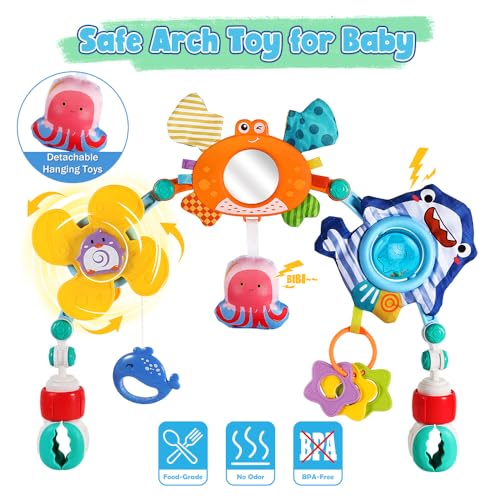 Adjustable Baby Stroller Car Seat Toys for Infants 6