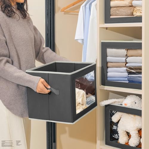 Stackable Storage Bins with Lids (5 Count)