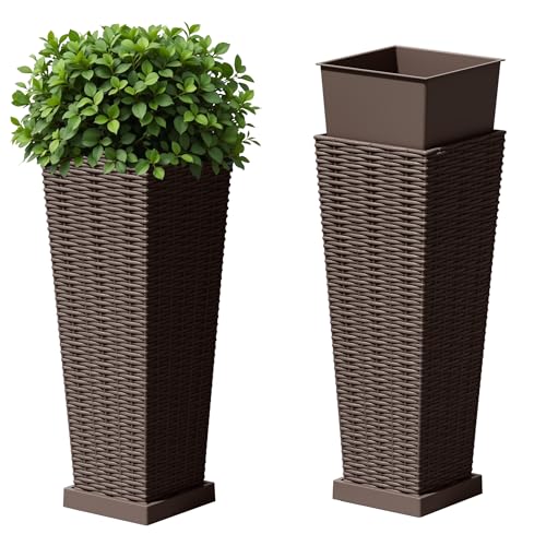 Resin 23.6'' Tall Planters