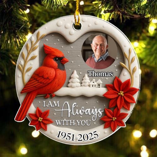 Always in My Mind Personalized Custom Photo Acrylic Ornament