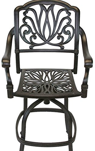 Elizabeth Cast Aluminum Powder Coated 5pc Party Bar Set with Party Bar Table (5 Count)