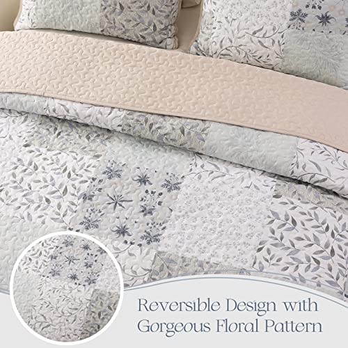Reversible Boho Quilts Full Size Gray