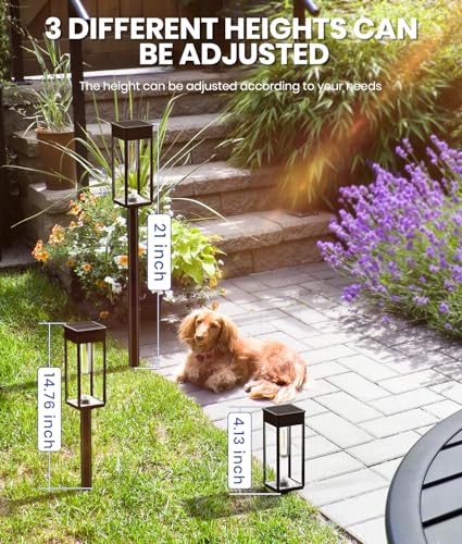 Solar Walkway Lights Outdoor (4 Count)