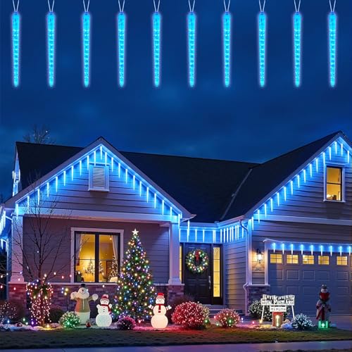Christmas Meteor Shower Icicle Lights Outdoor (960 Count)
