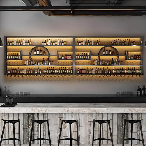 126in Large Wall Mounted Wine Rack