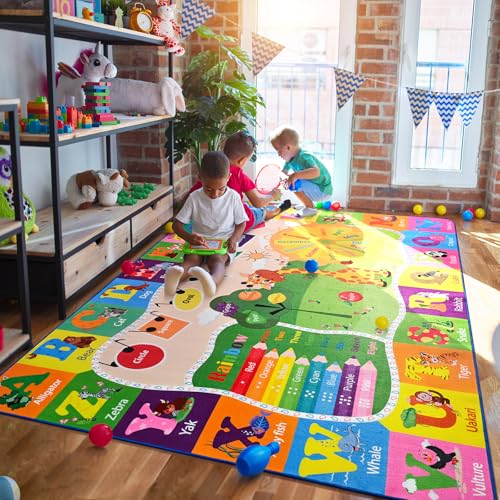 BENRON 5x7 Kids Rug for Playroom Classroom