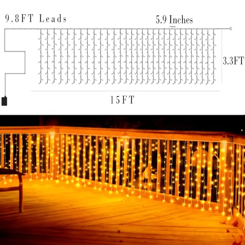 Curtain Lights Outdoor (300 Count)