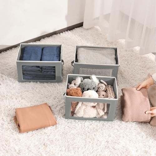 Collapsible Storage Bins with Lids (4 Count)