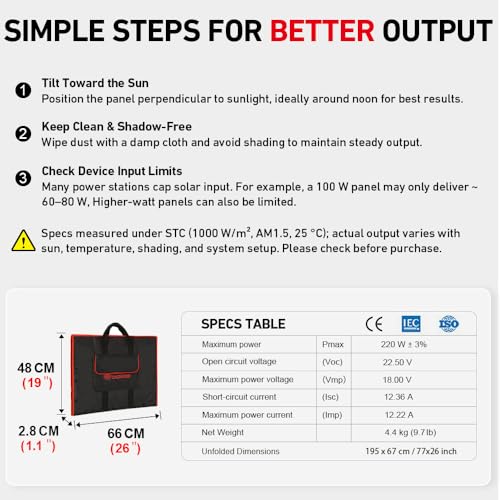 200W Portable Foldable Solar Panel Kit with Charge Controller