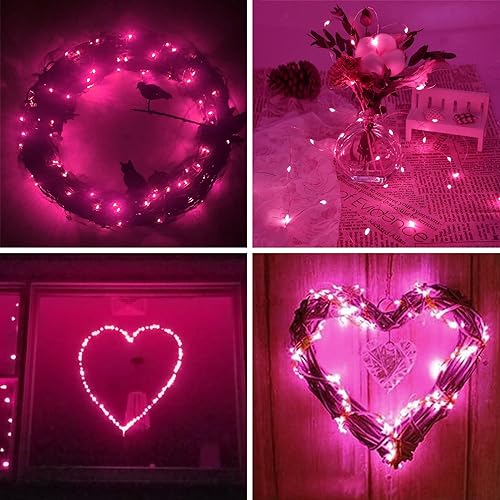 4 Pack 60 LED Fairy Lights Battery Operated with Timer