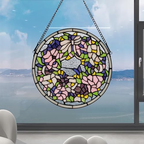Handcrafted Stained Glass Window Panel