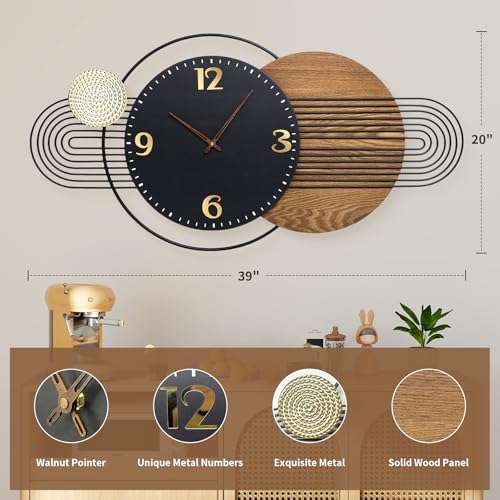 39X20 inch Extra Large Modern Wall Clock