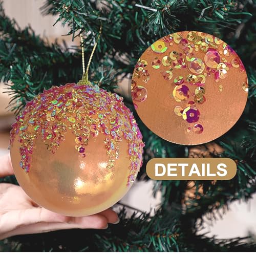 4Pcs Christmas Balls Ornaments (4 Count)