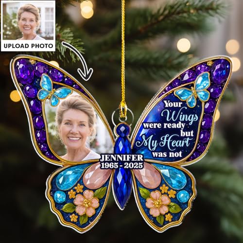 Personalized Memorial Ornament for Loss of Dad Mom