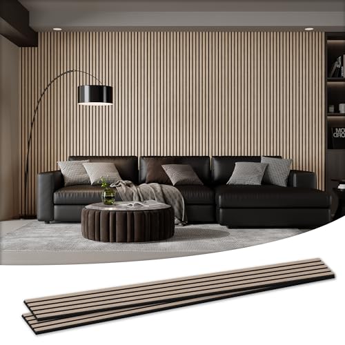 2 Pack 105.9" x 20.5" x 0.8" Acoustic Wall Panels Sound Absorbing (30.1 Sq Ft)