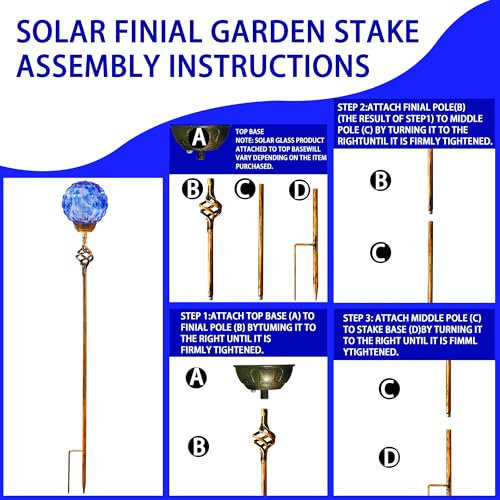 Garden Solar Lights Outdoor (4 Count)