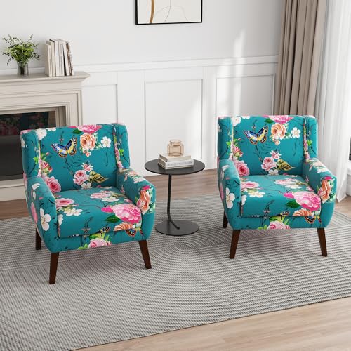 Floral Accent Chairs Set of 2 (2 Count)