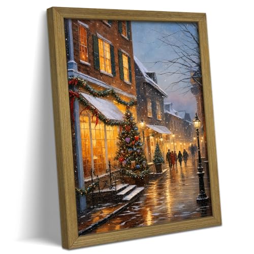 Vintage Christmas Wall Art 16x24 Inch
