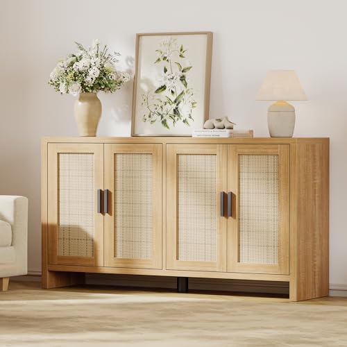 Rattan Buffet Cabinet with Storage