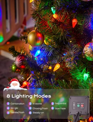 Solar Operated C6 Strawberry String Lights