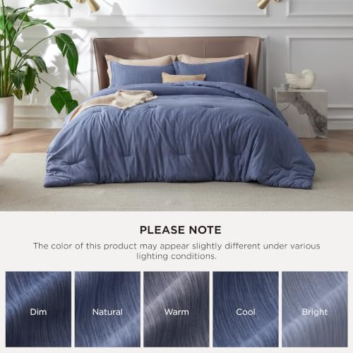 Infinity Blue Queen Comforter Set