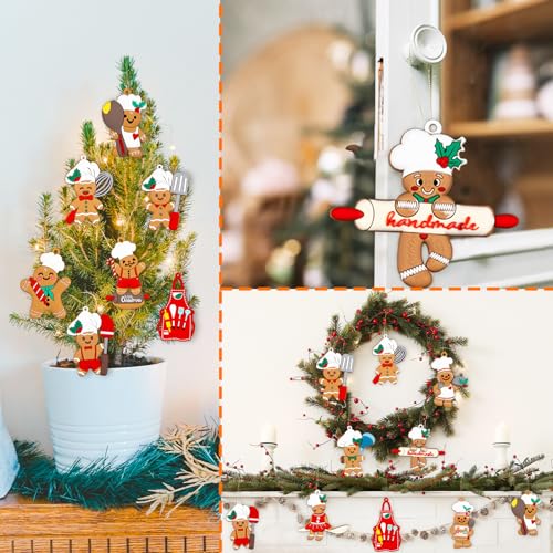12pcs Gingerbread Christmas Decoration for Tree (12 Count)