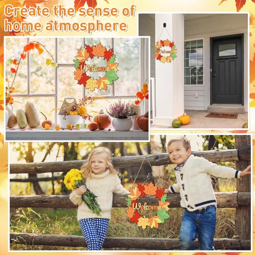 Unfinished Fall Wreaths Wood Crafts to Paint Set of 3 (3 Count)