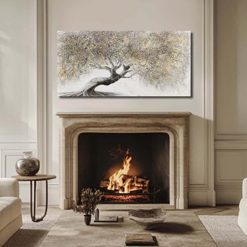 Gold Tree Landscape Wall Art