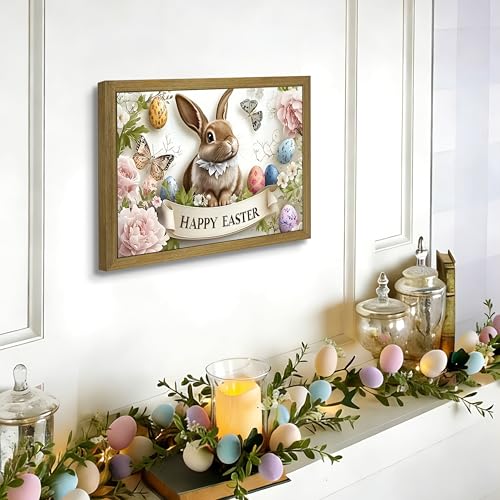 Framed Easter Bunny Wall Art