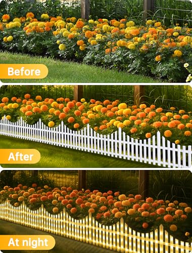 8 Pack Lighted Garden Fence (8 Count)