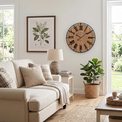 Inch Modern Farmhouse Wall Clock