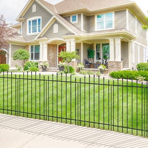 36” x 12’ No Dig Metal Garden Fence with Stakes