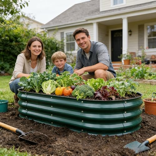 Gardmax Galvanized Raised Garden Bed