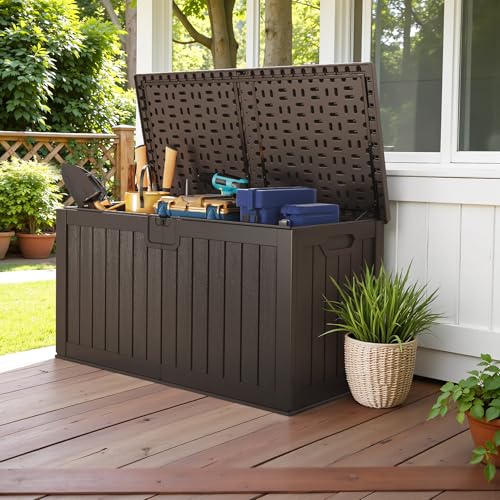 HDPE 240 Gallon Deck Box Double