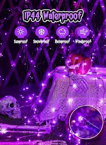 2Pack Solar Halloween Lights Outdoor (80 Foot)
