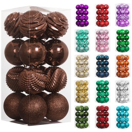 16ct Christmas Balls Ornaments (24 Count)
