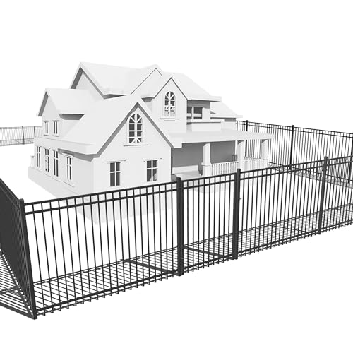 52FT Heavy Duty Flat Top Fence Barrier Kit
