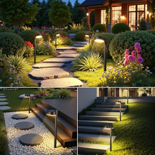 6 Pack Solar Pathway Lights Outdoor (6 Count)
