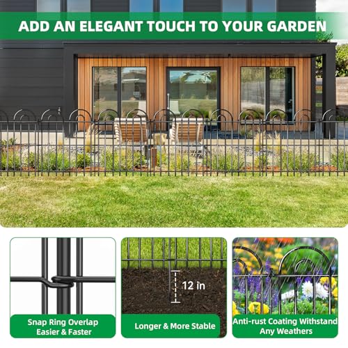 25 Panels Decorative Garden Fence (19200 sq inch)