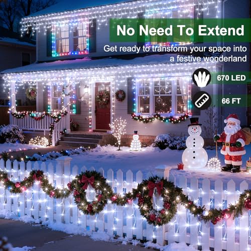 670 LED 66FT Christmas Lights Outdoor (66 Foot)