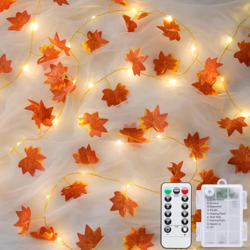 48 LED Maple Leaf Lights (48 Count)
