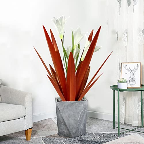 Metal Agave Plant Outdoor Decoration Lily Mexican Yard Art Garden Statue