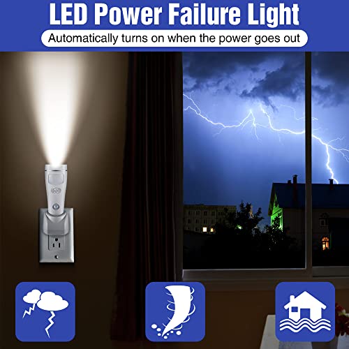 3 Pack 4 in 1 LED Emergency Lights for Home Power Failure (3 Count)