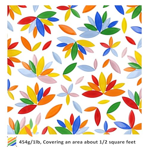 1LB Petal Mosaic Tiles for Crafts Bulk