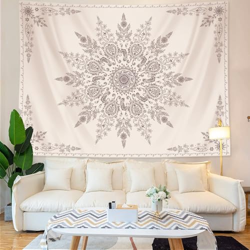 Boho Floral Tapestry Mandala Wall Tapestry