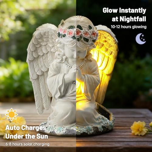 Solar Angel Garden Statue