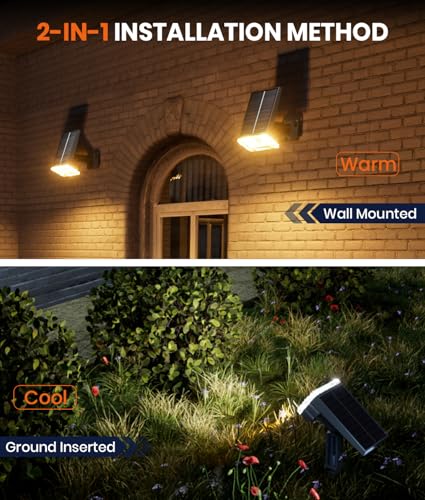 Solar Spot Lights Outdoor (4 Count)