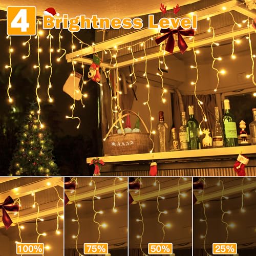 Icicle Lights for Outside 720LED 60FT (60 Foot)