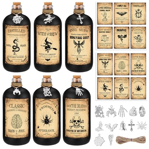 31 Pcs Halloween Potion Bottles Set with Cork (31 Count)
